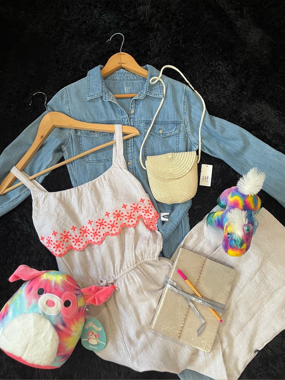 Teen Bundle Gap Cotton Shirt Dress Jumpsuit Journal Doggy Size 14 Squishmallow